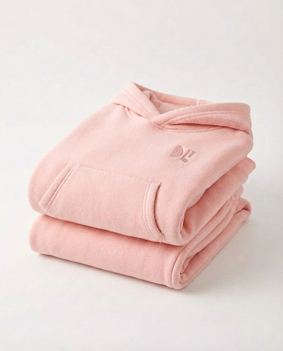 BLUSH HOODIE SET